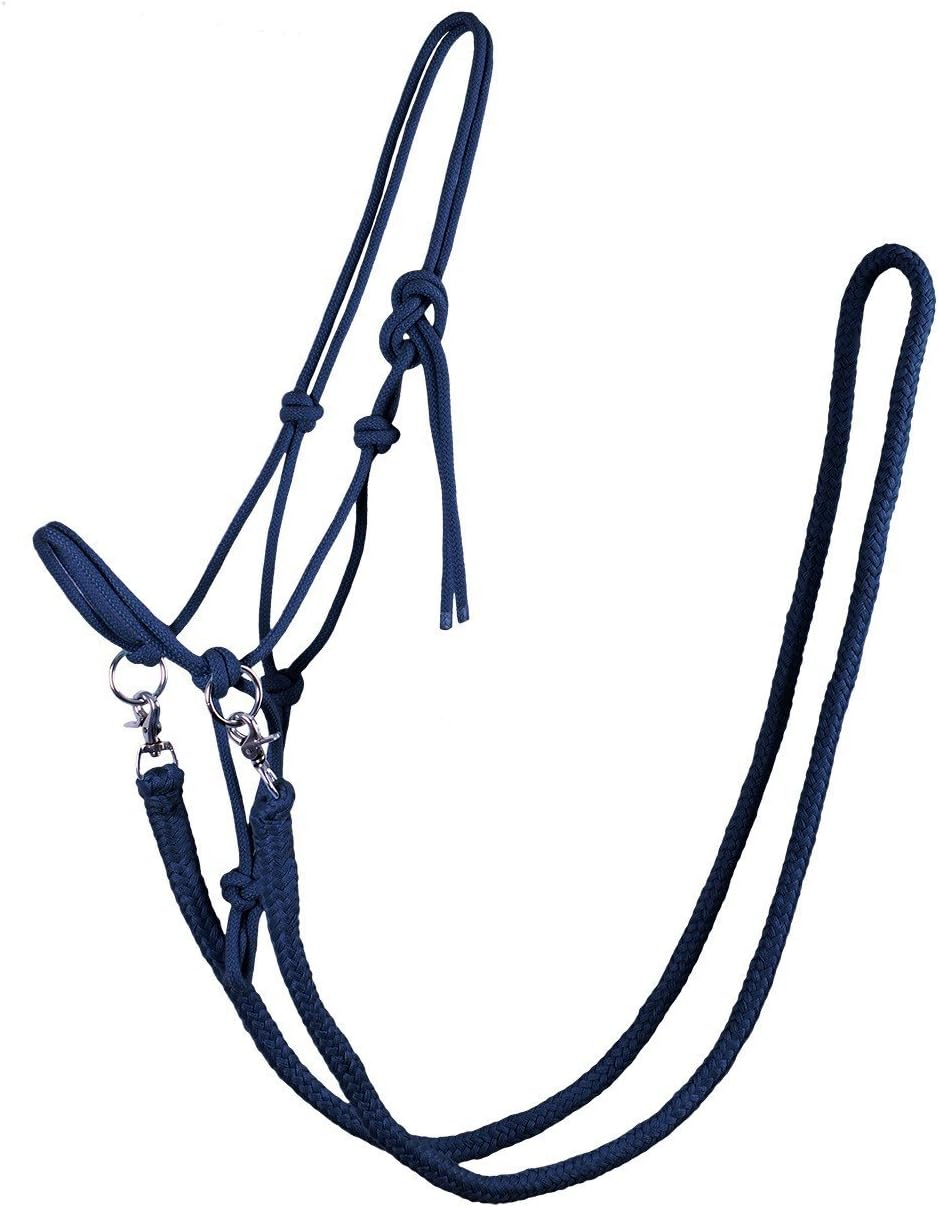 qhp cavezza in corda con redini qhp
cavezza con redini
navy pony - immagine 1